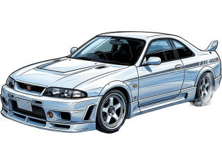 Nissan Skyline GT-R R33 Nismo 400R 1997 white 1:64 Ixo America