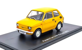 Polski Fiat 126P Maluch 1973 yellow 1:24 Hachette