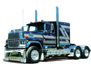 Ford LTL-9000 1978 blue/silver 1:64 Ixo America
