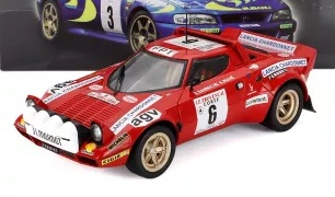 Lancia Stratos HF Chardonnet #6 Darniche/Mahe Winner Rally Tour de Corse 1975 1:18 Altaya