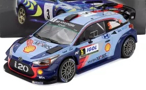 Hyundai i20 WRC Coupe #5 Neuville/Gilsoul Winner Rally Tour de Corse 2017 1:18 Altaya