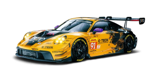Porsche 911 GT3 R Manthey EMA #91 R.Lietz/M.Schuring/Y.Shahin Winner LMGT3 24H Le Mans 2024 1:64 Trends Hobby