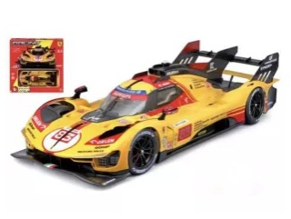 KIT - Ferrari 499P 3.0L Turbo V6 Team AF Corse #83 Kubica/Shwartzman/Ye 24H Le Mans 2024 1:24 Bburago