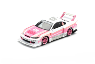 Nissan Silvia (S15) LB-Super Silhouette Amoculture 2026 white/pink 1:64 Mini GT