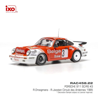 Porsche 911 SC/RS #3 Droogmans/Joosten Circuit des Ardennes 1985 1:43 Ixo Models