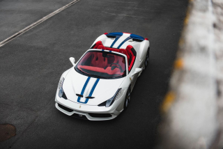 Ferrari 458 Speciale A Bianco Fuji with Nart Livery 1:12 Looksmart