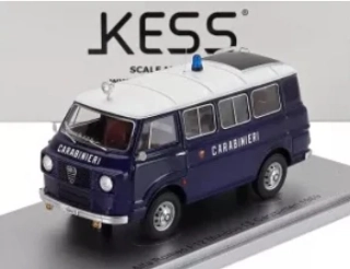 Alfa Romeo F-12 Minibus 1-Series Carabinieri 1969 blue/white 1:43 KESS Model