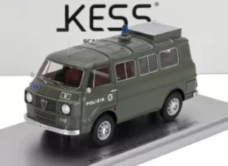 Alfa Romeo F-12 Minibus 1-Series Polizia 1970 military green 1:43 KESS Model
