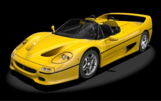 Ferrari F50 Giallo Modena Model Kit 1:8 Pocher