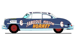 Hudson Hornet *Fabulous Hudson Hornet* 1952 blue 1:18 Acme Diecast