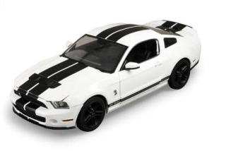 Ford Shelby GT500 2012 performance white/black stripes 1:18 GreenLight