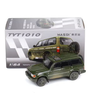 Toyota Land Cruiser LC80 1994 army green 1:64 Massdi