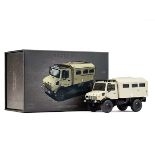 Mercedes-Benz Unimog U1300L Off Road RV white 1:64 Massdi
