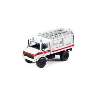 Mercedes-Benz Unimog U1300L St. John's Disaster Rescue Vehicle white/red 1:64 Massdi