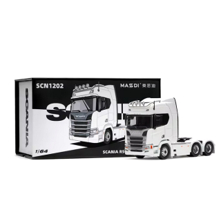 Scania R500 white 1:64 Massdi