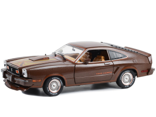 Ford Mustang II King Cobra 1978 dark brown metallic/orange and gold stripes 1:18 Greenlight