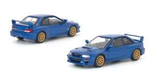 Subaru Impreza 22B STI blue 1:64 WORKS