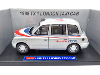 London Taxi Cab TX1 Americna Airlines 1998 1:18 Sun Star