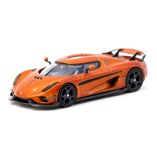 Koenigsegg Regera orange metallic/black stripes 1:64 Tarmac