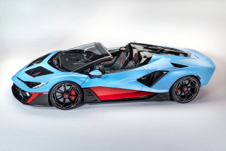 Lamborghini Fenomeno Roadster blue/red 1:43 Looksmart