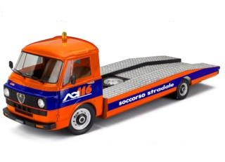 Alfa Romeo A12 Tow Truck *Soccorso Stradale* 1977 orange/blue 1:43 Mitica