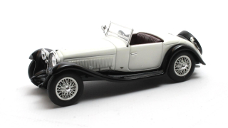 Alfa Romeo 6C 1750SV Figoni Spider Cabriolet Open 1932 white/black 1:43 Matrix Scale Models