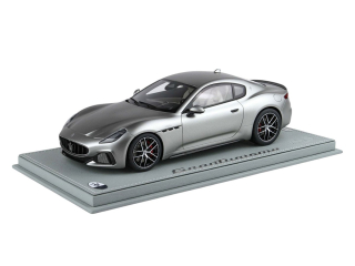Maserati GranTurismo Trofeo 2023 with Showcase matt grey 1:18 B.B.R. 