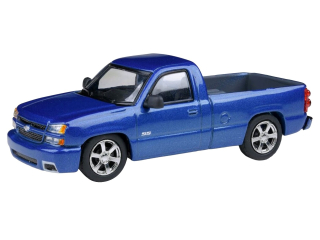 Chevrolet Silverado Single Cab 2006 blue 1:64 Para64