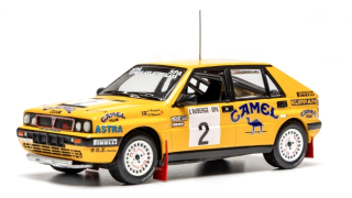 Lancia Delta Integrale 16V Team Camel Astra Racing #2 S.Blomqvist/B.Melander 2nd Rally Boucles de Spa 1992 1:43 Ixo Models