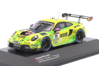 Porsche 911 GT3 R Manthey Grello #911 Estre/Güven/Preining 2nd 24H Nürburgring 2025 1:43 Ixo Models