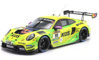 Porsche 911 GT3 R Manthey Grello #911 Estre/Güven/Preining 2nd 24H Nürburgring 2025 1:18 Ixo Models
