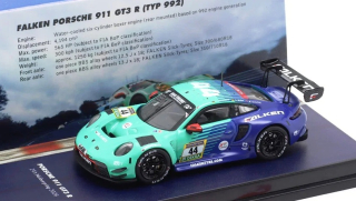 Porsche 911 (992) GT3 R Falken Motorsports #44 Heinemann/Müller/Schuring/Bachler 24H Nürburgring 2026 1:64 Ixo Models
