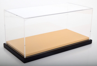 Luxusní plastová vitrína - béžový podklad - pro modely 1:18 Jewel Cases