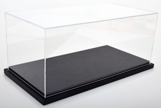 Luxusní plastová vitrína - černý podklad - pro modely 1:12 Jewel Cases