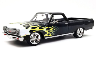 Chevrolet El Camino Custom Cruise 1965 black 1:18 Acme Diecast