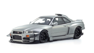 Nissan Skyline GT-R R34 Khyzyl Saleem 2007 grey 1:18 Kyosho