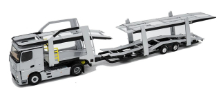 Mercedes-Benz Actross 5 1845 Truck Car Transporter 2020 grey metallic 1:43 Eligor