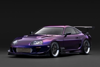 Toyota Supra RZ JZA80 purple metallic 1:18 Ignition Model