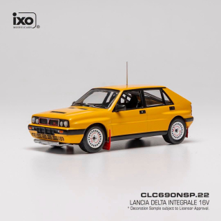 Lancia Delta Integrale 16V Base Rally 1989 yellow 1:43 Ixo Models
