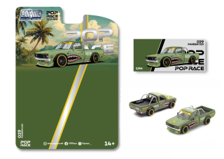 Datsun Pandem 620 fighter green 1:64 Pop Race