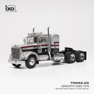 Kenworth W925 Tractor Truck 3-Assi 1976 silver/red/black 1:43 Ixo Models