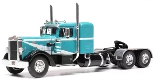 Peterbilt 350 Tractor Truck 3-Assi 1952 light blue/black 1:43 Ixo Models