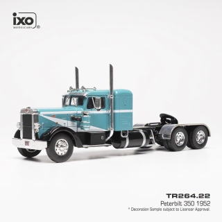 Peterbilt 350 Tractor Truck 3-Assi 1952 light blue/black 1:43 Ixo Models