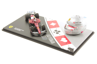 Racing Set: Helmet 1:5 + Ferrari SF-25 #44 L.Hamilton Las Vegas 2025 1:43 Look Smart Models