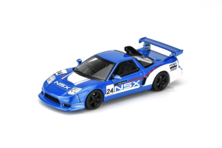 Honda NSX-R Custom GT Look #24 Racing 2005 blue/white 1:64 Motorhelix