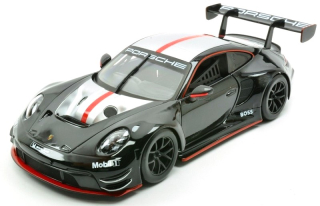 Porsche 911 992 GT3 R #0 Racing Base Coupe 2023 black/red/grey 1:24 Bburago