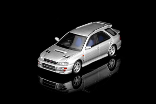 Subaru lmpreza Wagon WRX STi Version VI arctic silver metallic 1:64 Motorhelix