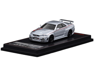 Nissan Nismo R34 GT-R Z-Tune silver 1:64 Ignition Model