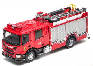 Scania Compressed Air Foam Fire Truck red 1:64 Massdi