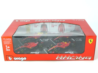 Set F1 4x SF-23 Team Scuderia Ferrari - #16 C.Leclerc 2023 + #55 C.Sainz Italy GP 2023 + #16 C.Leclerc Italy GP 2022 + #55 C.Sainz 2022 1:43 Bburago